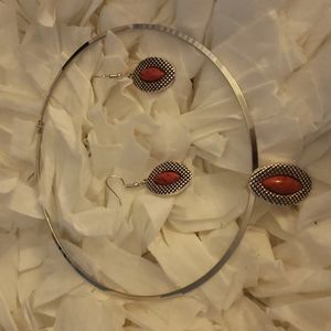 Choker and Earrings Set